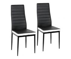 JEOBEST®2x Chaises de salle à manger Chaise de salle à manger Chaise Chaise rembourrée Chaises