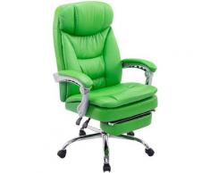 Fauteuil de bureau XL Troy similicuir vert