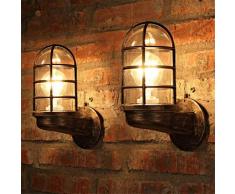 Manta - Applique murale unique industrielle Vintage fer rustique cuivre Steampunk lampe applique