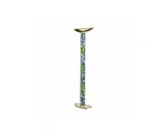 Kolarz - Lampadaire design DELPHI Or 24 Carats 4 ampoules Bleu Aqua