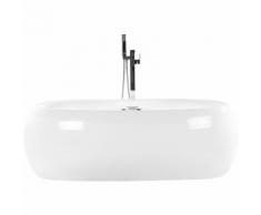 Beliani - Baignoire îlot ovale 180 cm blanche avec jets MUSTIQUE