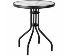 Table de balcon style "bistrot" Noir 60.00 cm x 60.00 cm x 71.00 cm