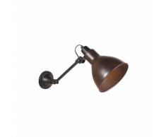 Applique industrielle orientable bronze avec noir - Clyde Qazqa Industriel, Rustique Luminaire