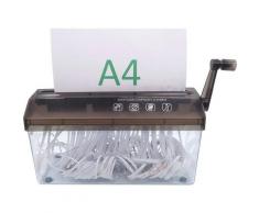 Déchiqueteuse pour Papier A4, Destructeur de Documents Manuel pour Bureau, école, Maison, Portable