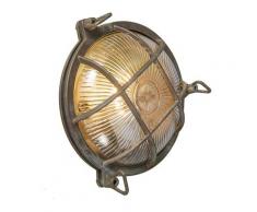 Applique Retro marron IP44 - Nautica ronde Rustique Luminaire exterieur IP44 - Qazqa
