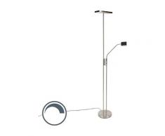 Lampadaire Moderne avec LED et variateur de lumière avec lampe de lecture - Uplighter Jazzy Qazqa
