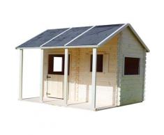 Soulet - Cabane en bois avec pergola pour enfant - Constance