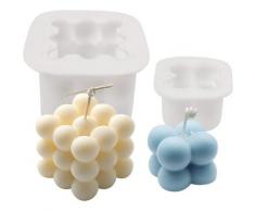 Bares - 2Pcs Moulle Bougie Silicone, Bricolage Bougies Moule, Bougies Parfumées Moules, 3D Silicone
