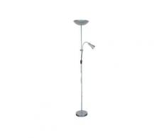 Lampadaire 2 lampes design Mix Gris Métal 514551 - Corep