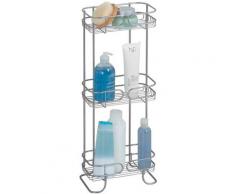 Étagère trois niveaux pour salle de bain - Argent