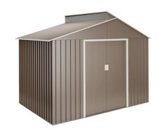 Abri de jardin en métal Lattsta 5.44 m2 - Garantie 10 ans - 282x192x222cm. Remise métal