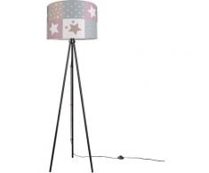 Lampe pour enfants Lampe LED Lampadaire Chambre d'enfant Lampe motif étoiles E27 Trois Pieds Noir,
