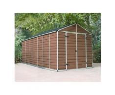 Abri de jardin SKYLIGHT 8X16 couleur ambre - 12.5m²