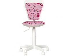 Ministyle Paris - Fauteuil, Chaise De Bureau Pour Enfant. Rose / Blanc.