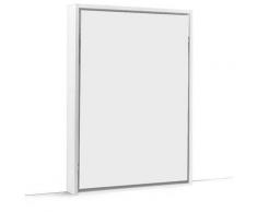 TONIC Armoire lit verticale compacte ultra plate couchage 140 * 200 cm finition blanc mat