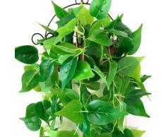 1 Pc Plantes Artificielles Vignes Verdure Rotin Faux Plante Suspendue Faux Fleurs Suspendues Vigne