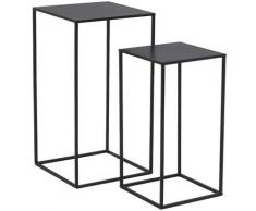 Aubry Gaspard - Sellettes en métal noir (Lot de 2) - Noir