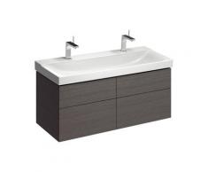 Xeno 2 Meuble sous-lavabo 807222 1174x530x462mm, texture bois Gris Scultura - 807222000 - Keramag