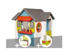 Smoby - Cabane enfant Chef House + Cuisine d'été + Espace jardin