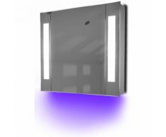Miroir De Salle De Bain Avec Capteur Et Prise Rasoir Interne K17U - Couleur LED : Violet