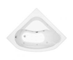 Baignoire balnéo d'angle LUCINA ESSENTIA - massage eau + air 140 x 140 cm