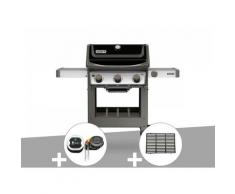 Barbecue gaz Weber Spirit II E-310 + plancha + Thermomètre iGrill 3 + 1/2 grille de cuisson