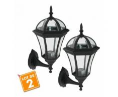 Lot de 2 Appliques extérieur montantes E27 Classico