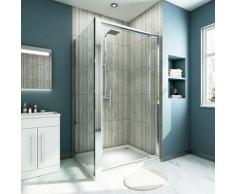 Sirhona - Cabine de douche Porte pivotante en verre securit 90x76x185 cm