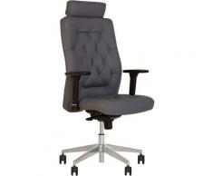 CHESTER FAUTEUIL DE DIRECTION PROFESSIONNEL. MULTIPOSITION. SYNCHRONE, CAPITONNÉ, VINTAGE. GRIS