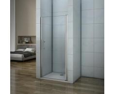 Porte de douche 76x187cm porte de douche pivotante installation en niche