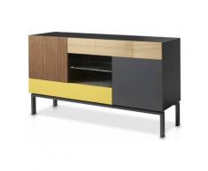 Les Tendances - Enfilade Bois noyer et Chêne Paleta