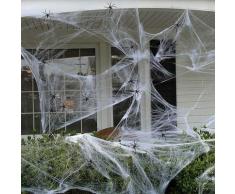 Fausse toile d'araignée toile d'araignée articles de décoration extérieure fête d'halloween 60g