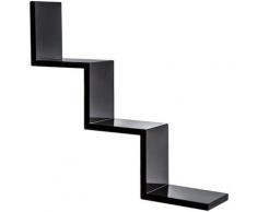 Étagère Murale Design Escalier 56 cm x 15 cm x 56 cm Noir - noir