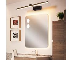 Lampe Miroir Applique Salle de Bain Blanc Chaud LED 10W 3000K Luminaire Salle de Bain Intérieure