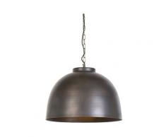 Lampe suspendue industrielle 45,5cm marron - Hoodi Qazqa Industriel Luminaire interieur Rond