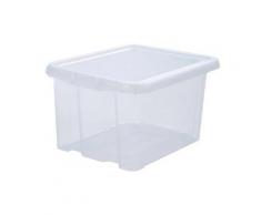 Eda Plastique - Boîte de rangement Funny Box 30 L - Naturel - 44 x 36 x 25 cm