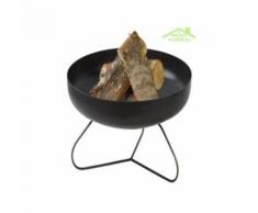 Brasero de jardin BOANA en acier avec ou sans couvercle - Avec couvercle