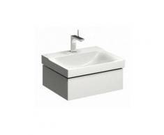 Keramag Geberit Xeno 2 Meuble sous-lavabo 500.505. 580x220x462mm, 1 tiroir, Coloris: Laqué gris mat