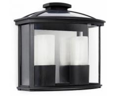 Applique mur extérieur modèle rustique ceres 2-Noire