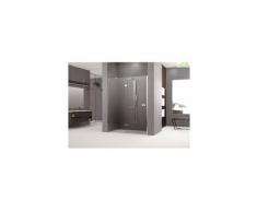 Porte de douche pivotante et fixe en alignement - NOVELLINI GALA 2P H 200cm