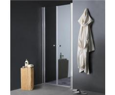 Porte Anti-Panique Pour Douche En Niche 90 Cm Avec Ouverture Saloon