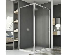 Cabine Douche 80x100 CM H185 granité C modèle Replay Duo 1 Portillon