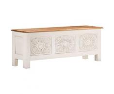 Boîte de rangement 110x30x40 cm Bois d'acacia solide