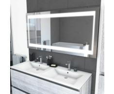 Miroir salle de bain LED auto-éclairant CHRONOS 140x70cm