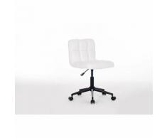 Chaise de bureau enfant design en PU blanc Royal II