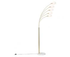 sixties - Lampadaire Design - 5 lumière - H 1980 mm - Doré/Laiton - Design - Éclairage intérieur