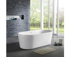 Baignoire ilot ovale en acrylique 150 cm - Tosca
