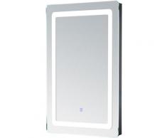 Miroir lumineux LED de salle de bain 9 W dim. 50 x 4 x 70 cm