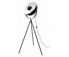 Lampadaire cinéma intérieur blanc - L 65 x l 65 x H 143 cm - Noir - Livraison gratuite