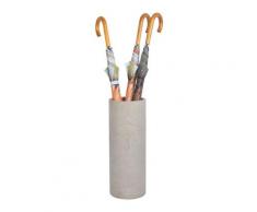 Ac-déco - Porte-parapluie en béton - D 19,3 cm x H 50 cm - Gris - Livraison gratuite
